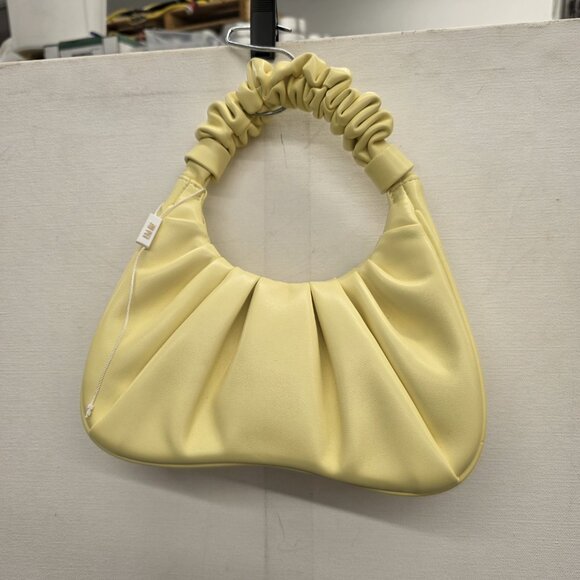 JW Pei Womens Gabi Ruched Hobo Top Handle Small Shoulder Bag Butter Yellow - Picture 5 of 10